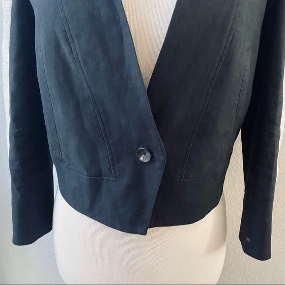 Helmut Lang Color block white black Era Blazer womens  0 - Picture 5 of 12